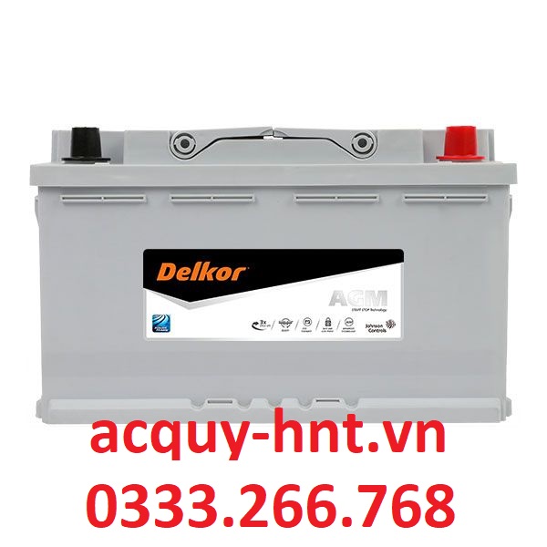 Ắc Quy Khởi Động Delkor DIN AGM70 L3 (Start - Stop) (12V-70AH)