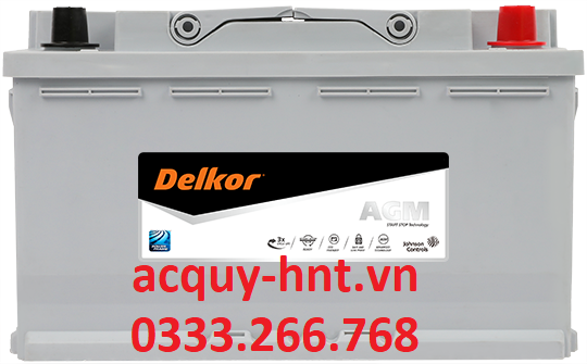 Ắc Quy Khởi Động Delkor AGM80 LN4 (Start - Stop) (12V-80AH)